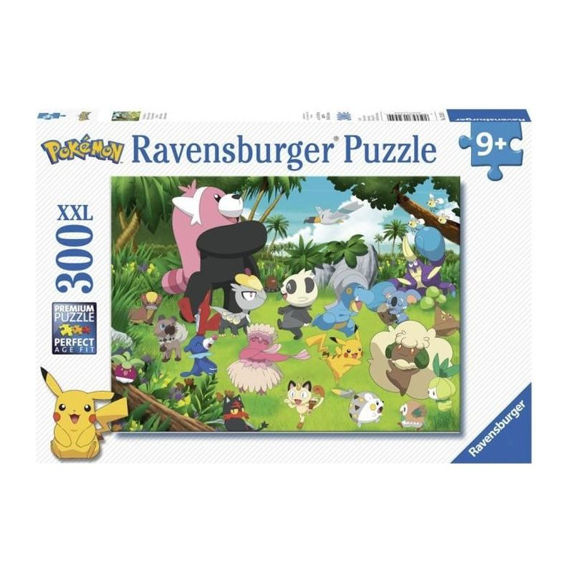 POKÉMON Puzzle 300 pieces XXL - Pokémon sauvages - Ravensburger - Puzzle Enfant 300 pieces - Des 9 ans