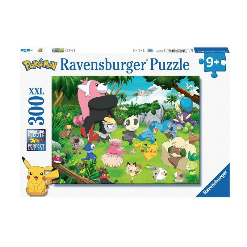 POKÉMON Puzzle 300 pieces XXL - Pokémon sauvages - Ravensburger - Puzzle Enfant 300 pieces - Des 9 ans