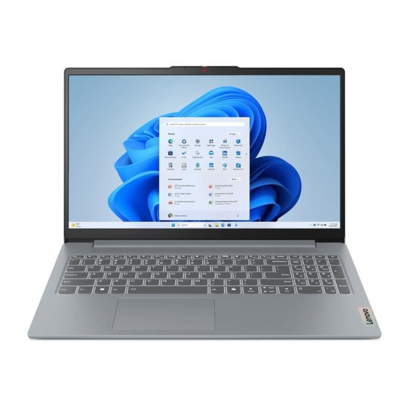 PC Portable Lenovo Ideapad Slim 3 15IRU9 | 15,6 FHD - CORE 5 120U - RAM 16Go - SSD 512Go - Sans OS - AZERTY