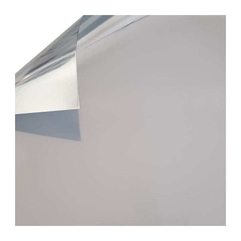 Film Adhésif pour Vitrage - EASY PROTEC - 100 x 90 cm - Miroir sans Tain