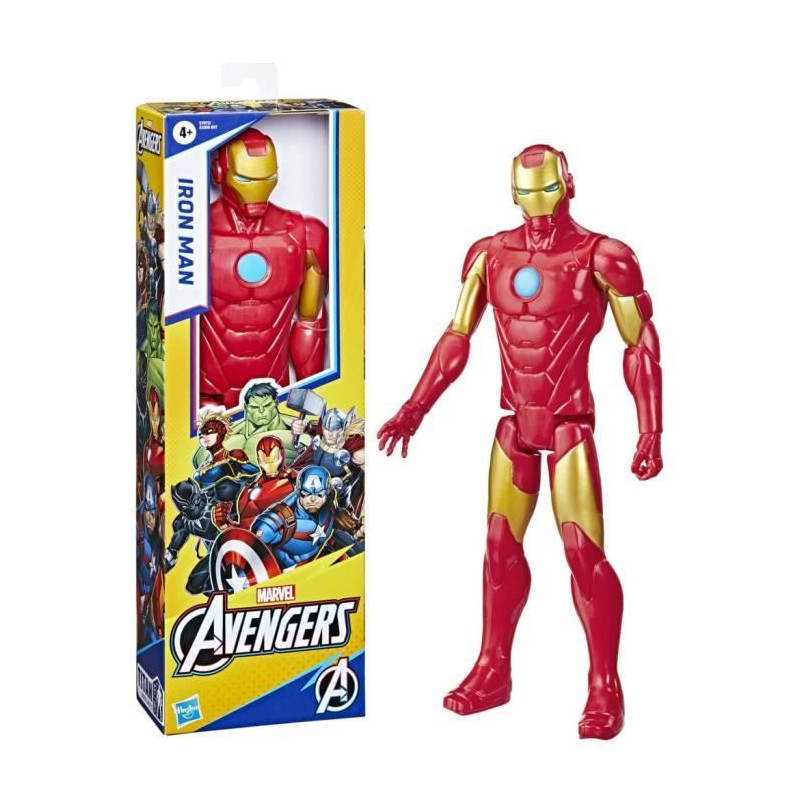 Figurine Iron Man 30 cm, jouet Avengers Titan Hero Series pour enfants a partir de 4 ans, Marvel