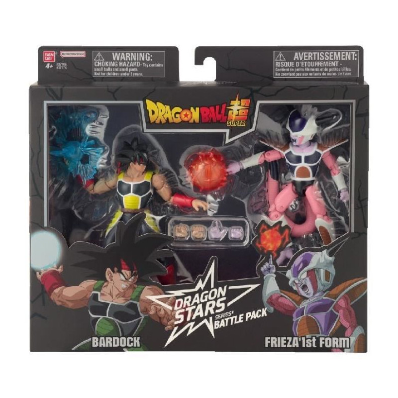 Figurine Dragon Stars - BANDAI - Dragon Ball Battle Pack Bardock vs Frieza 1st Form 17 cm