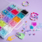 Coffret - BANDAI - Rainbow Loom Beadmoji Deluxe - CD0124, pour faire une multitude de bracelet Rainbow Loom