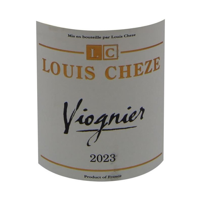 Maison Louis Cheze 2023 Collines Rhodaniennes Viognier - Vin blanc de la Vallée du Rhône