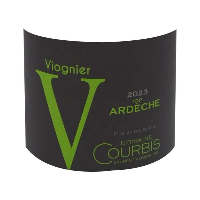 Domaine Courbis 2023 Ardeche Viognier - Vin blanc de la Vallée du Rhône