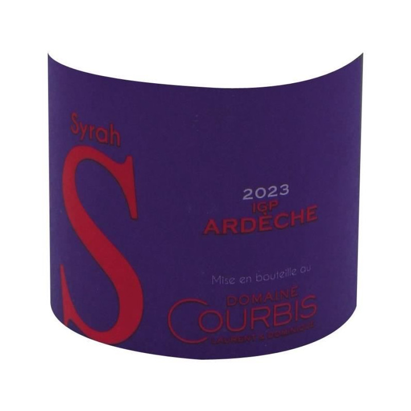 Domaine Courbis 2023 Ardeche Syrah - Vin rouge de la Vallée du Rhône