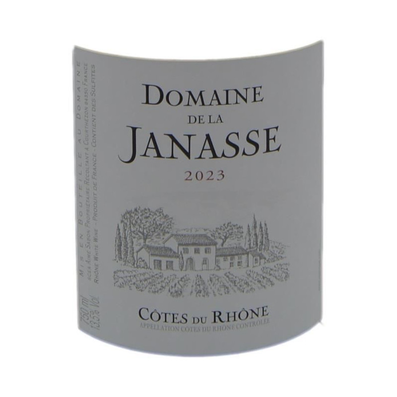 Domaine de la Janasse 2023 Côtes du Rhône - Vin blanc de la Vallée du Rhône