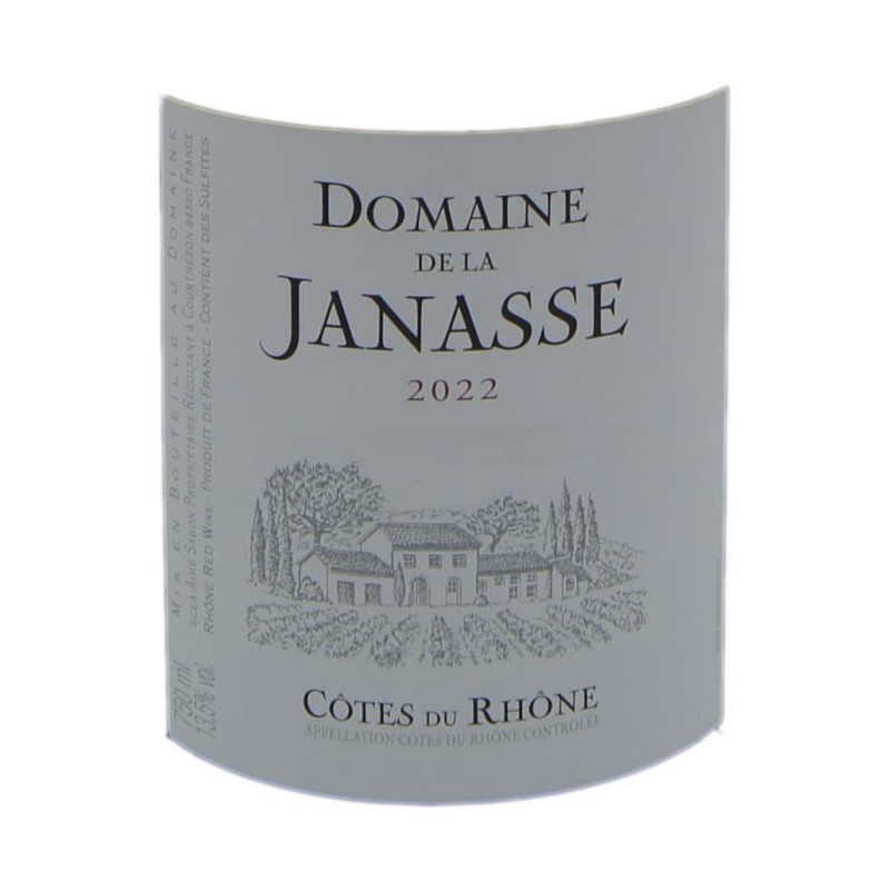 Domaine de la Janasse 2022 Côtes du Rhône - Vin rouge de la Vallée du Rhône