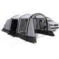 Auvent pour fourgon - KAMPA - Touring Air RH - Grand espace, fenetres larges, ventilations moustiquaires, chambre 4 personnes, m