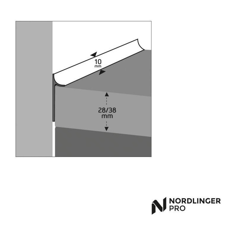 Joint d'Étanchéité - NORDLINGER PRO - 3 m - Blanc