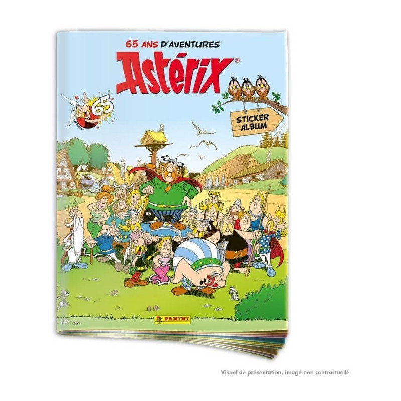 Album - PANINI - Astérix (65eme anniversaire) - 264 stickers, brillants et métal