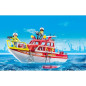 PLAYMOBIL - 71598 - Bateau sauvetage pompiers