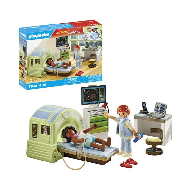 PLAYMOBIL - 71618 - Scanner médical patiente