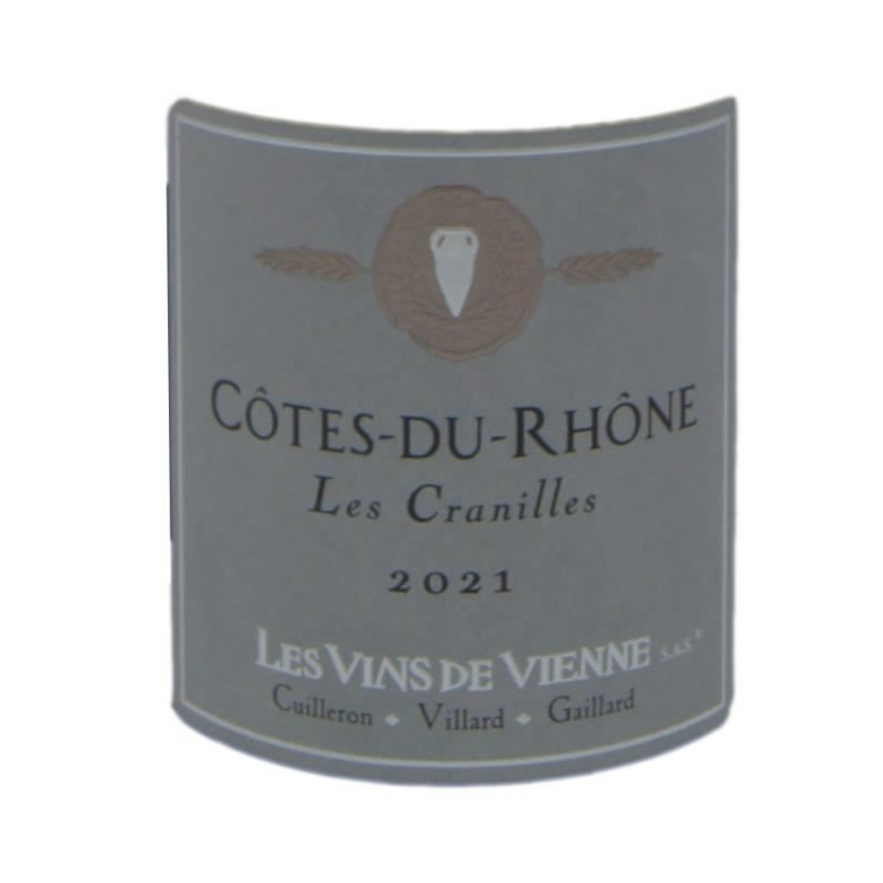 Vin de Vienne Cuvée Les Cranilles 2021 Côtes du Rhône - Vin rouge de la Vallée du Rhône