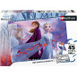 LA REINE DES NEIGES 2 Puzzle 45 pieces - L'amour de deux soeurs - Nathan - Puzzle Enfant + Poster - Des 5 ans