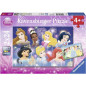 PRINCESSES DISNEY Puzzles 2x24 pieces - Les princesses réunies - Ravensburger - Lot de puzzles enfant - Des 4 ans