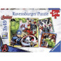 AVENGERS Puzzles 3x49 pieces - Les puissants Avengers - Ravensburger - Lot de puzzles enfant - Des 5 ans