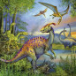 Puzzles 3x49 pieces - La fascination des dinosaures - Ravensburger - Lot de puzzles enfant - Des 5 ans