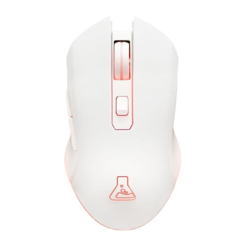 Souris Gamer Sans fil - THE G-LAB - KULT HELIUM - RGB - 6400 DPI - 6 Boutons - Blanc