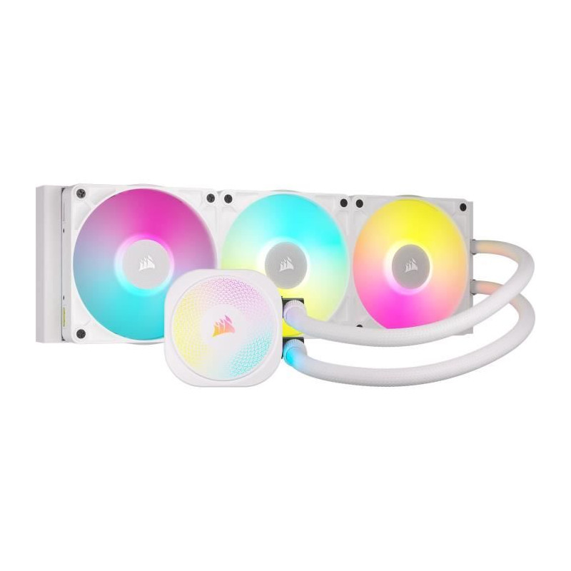 Watercooling - CORSAIR - iCUE LINK TITAN 360 RX - RGB - Blanc