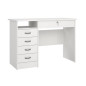 Bureau Student - Panneaux de particules - Blanc - L 109,3 x P 48,5 x H 75,6 cm - TVILUM