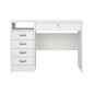 Bureau Student - Panneaux de particules - Blanc - L 109,3 x P 48,5 x H 75,6 cm - TVILUM