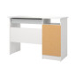 Bureau Student - Panneaux de particules - Blanc - L 109,3 x P 48,5 x H 75,6 cm - TVILUM