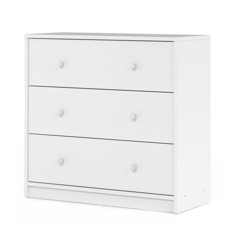 FINLANDEK Commode de chambre TYYLIKÄS style contemporain décor blanc - L 72 cm