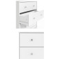 FINLANDEK Commode de chambre TYYLIKÄS style contemporain décor blanc - L 72 cm