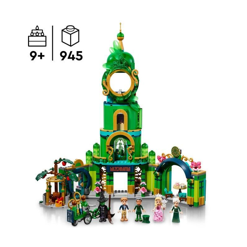 LEGO Wicked 75684 Bienvenue a Emerald City - Jouet a Collectionner avec Glinda et Elphaba