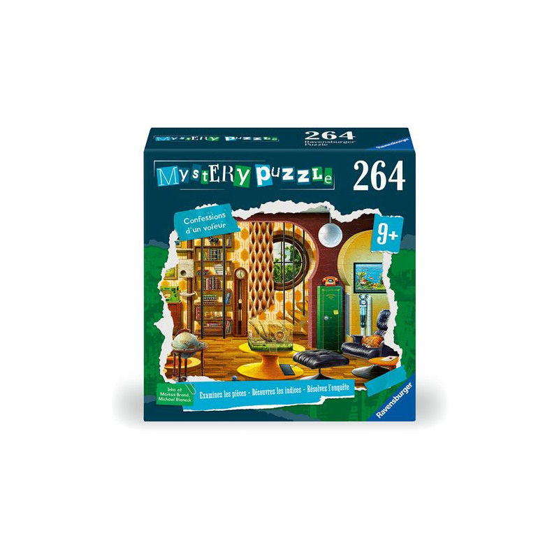 Puzzle 264 pièces Ravensburger Mystery puzzle Confessions d un voleur