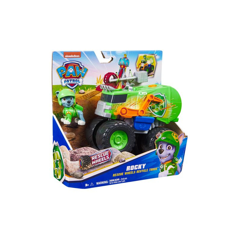 Véhicule et Figurine Paw Patrol Pat’Patrouille Rescue Wheels Rocky