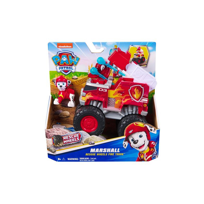 Véhicule et Figurine Paw Patrol Pat’Patrouille Rescue Wheels Marcus