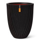 Capi Vase élégant Groove 46x58 cm Noir 445497