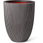 Capi Vase élégant Groove 46x58 cm Anthracite 445501