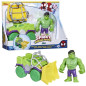 Spidey Coffret Camion démolisseur Hulk, véhicule avec figurine de 10 cm, jouets des 3 ans, Spidey et ses Amis Extraordinaire