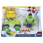 Spidey Coffret Camion démolisseur Hulk, véhicule avec figurine de 10 cm, jouets des 3 ans, Spidey et ses Amis Extraordinaire