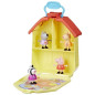 Peppa Pig, coffret La mallette de Peppa avec maison pliable, 4 figurines, jouets préscolaires, a partir de 3 ans