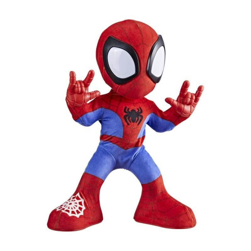 Spidey danse et rampe, peluche interactive avec musique et sons, jouets de super-héros a partir de 3 ans, Spidey et ses Amis E