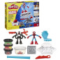 Play-Doh Spider-Man, coffret Attaque tranchante avec 2 figurines flexibles, 7 accessoires et pâte a modeler, des 4 ans, Marv