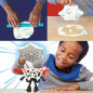 Play-Doh Spider-Man, coffret Attaque tranchante avec 2 figurines flexibles, 7 accessoires et pâte a modeler, des 4 ans, Marv