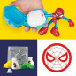 Play-Doh Spider-Man, coffret Attaque tranchante avec 2 figurines flexibles, 7 accessoires et pâte a modeler, des 4 ans, Marv