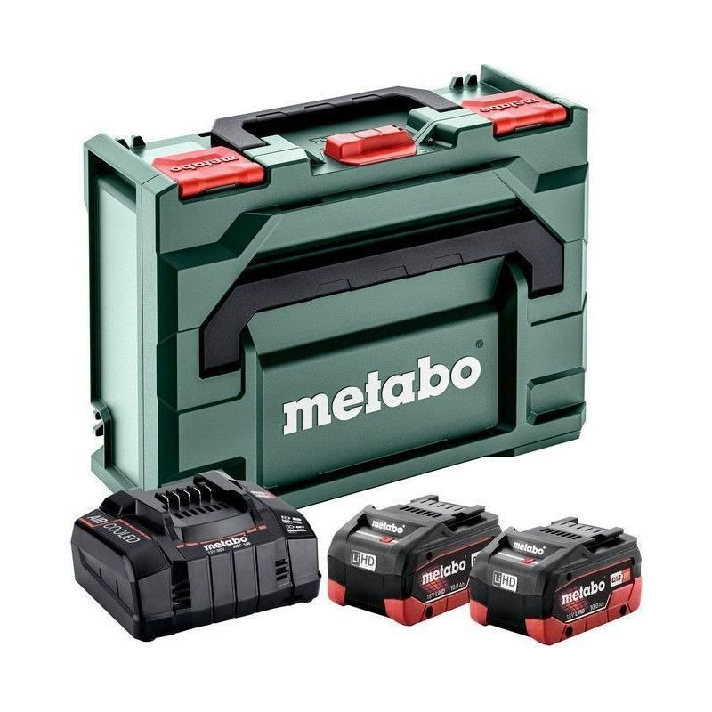 Pack énergie Batteries 18 V + Chargeur ultrarapide - METABO - ASC 145 - MetaBOX