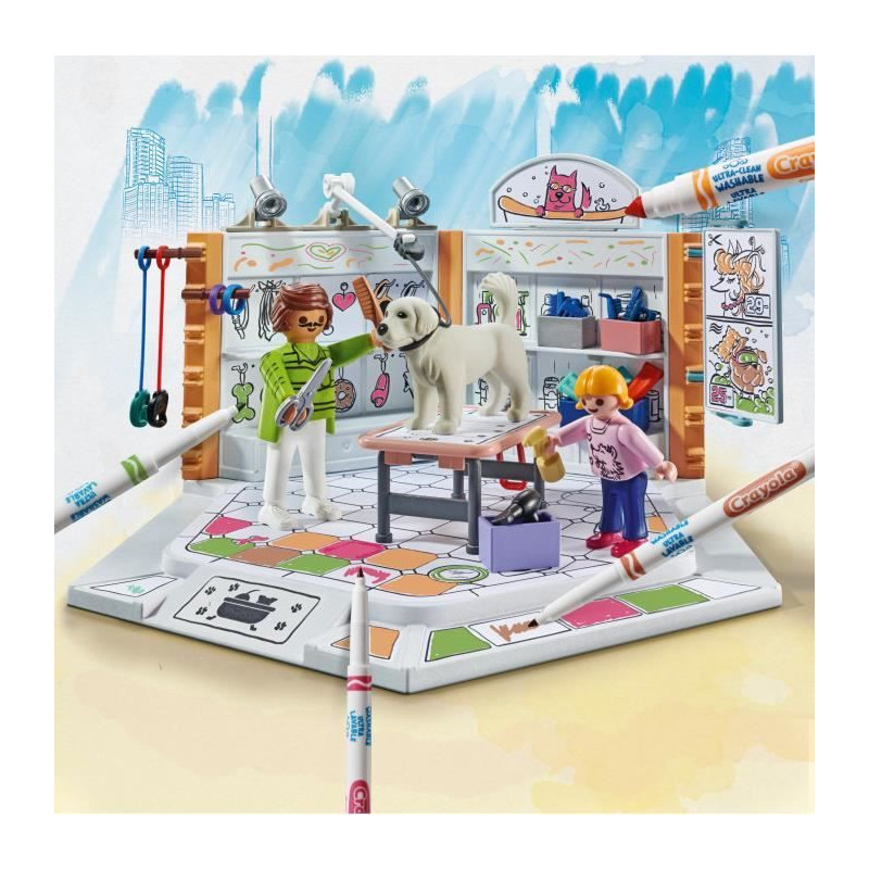 PLAYMOBIL - 71514 - Salon de toilettage