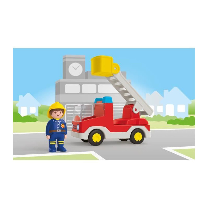 PLAYMOBIL JUNIOR - 71683 - Camion de pompier