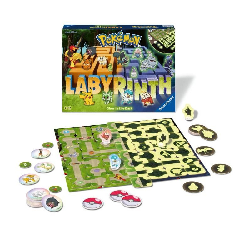 Ravensburger–Jeu de société classique–Labyrinthe Pokémon–Jeu de plateau-Jeu de réflexion-Enfant et Famille–Des 7 ans