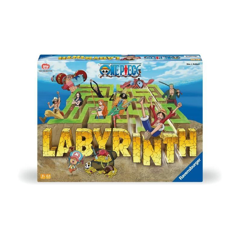 Ravensburger–Jeu de société classique–Labyrinthe One Piece–Jeu de plateau-Jeu de réflexion-Enfant et Famille–Des 7 an