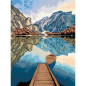 Ravensburger–CreArt Toiles 30x40 cm–Lake views–Peinture par numéros–Adulte-Activité détente et créative–Des 12 ans