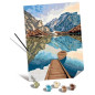 Ravensburger–CreArt Toiles 30x40 cm–Lake views–Peinture par numéros–Adulte-Activité détente et créative–Des 12 ans