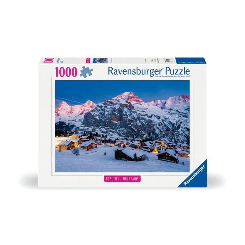 Ravensburger-Puzzle 1000p-L‘Oberland bernois, Mürren (Highlights)-Adultes & enfants-Des 14 ans-Puzzle de qualité supérieure